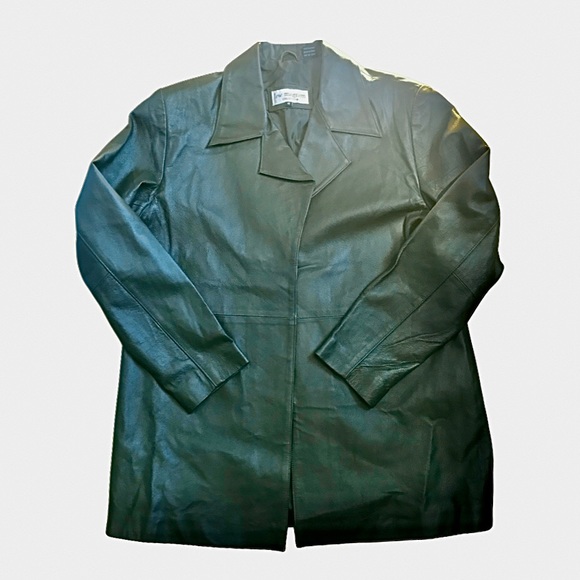 Lew Magram Collection Forest Green Leather Jacket - Picture 8 of 11